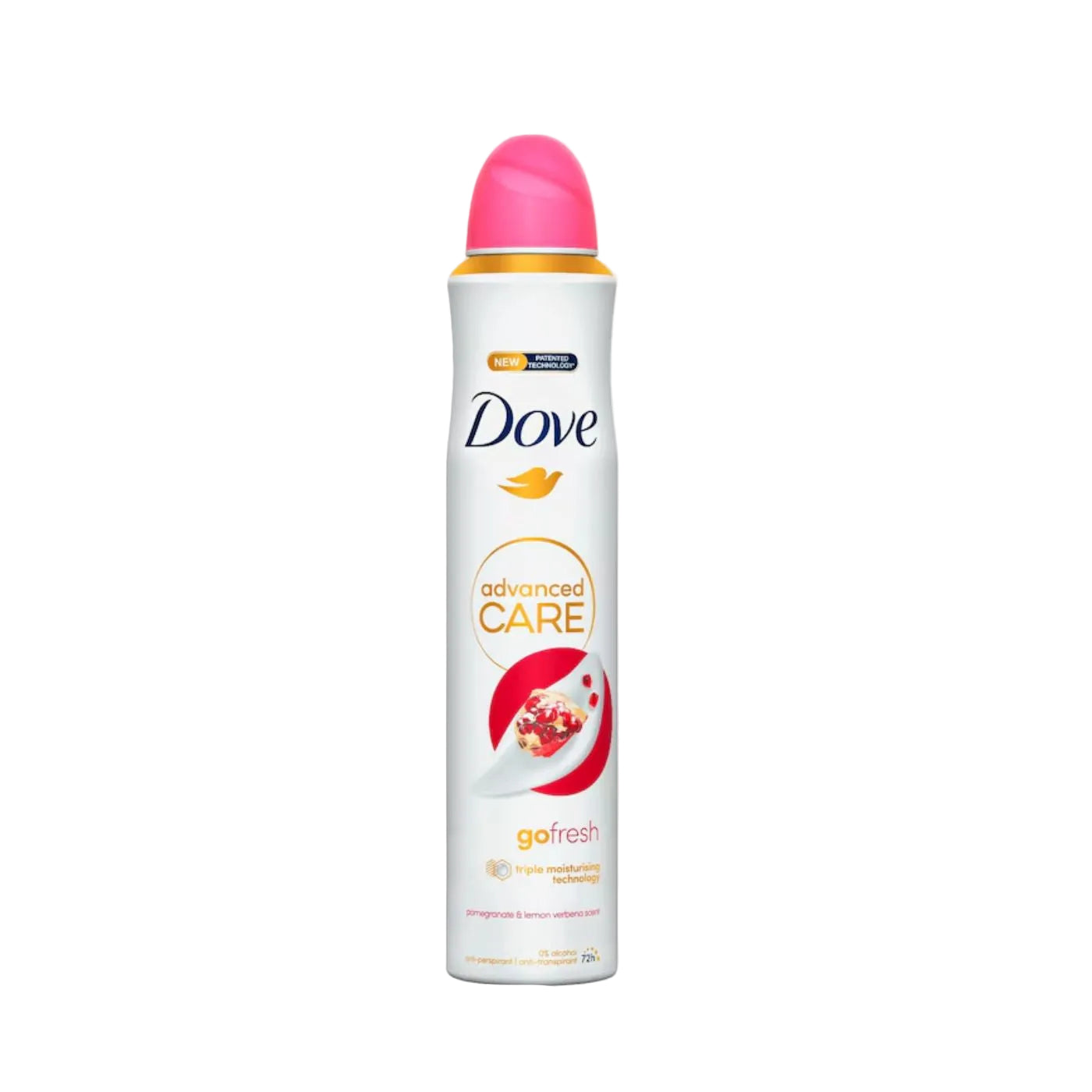 DOVE Advanced Care Desodorante Spray de Granada y Limón 72H Spray Desodorante 6X200ml