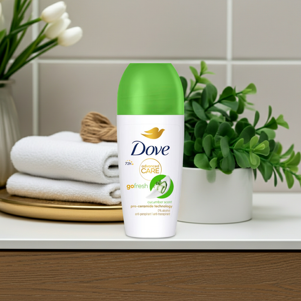 Dove Advance Care Cucumber Scent Deo Roll On 4x50ml