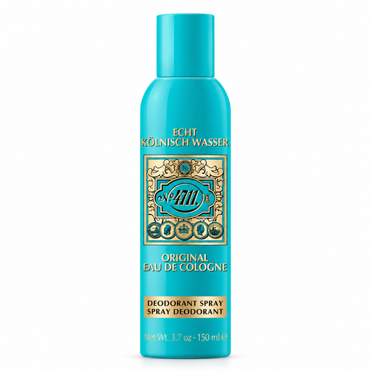 4711 Original desodorante spray unisex de 150 ml sobre fondo blanco