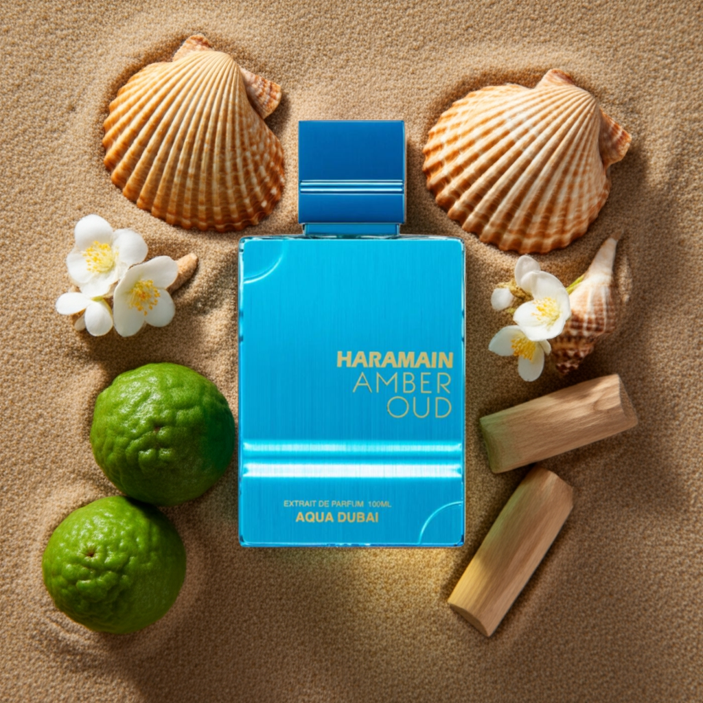 Perfume árabe unisex de larga duración haramain aqua dubai
