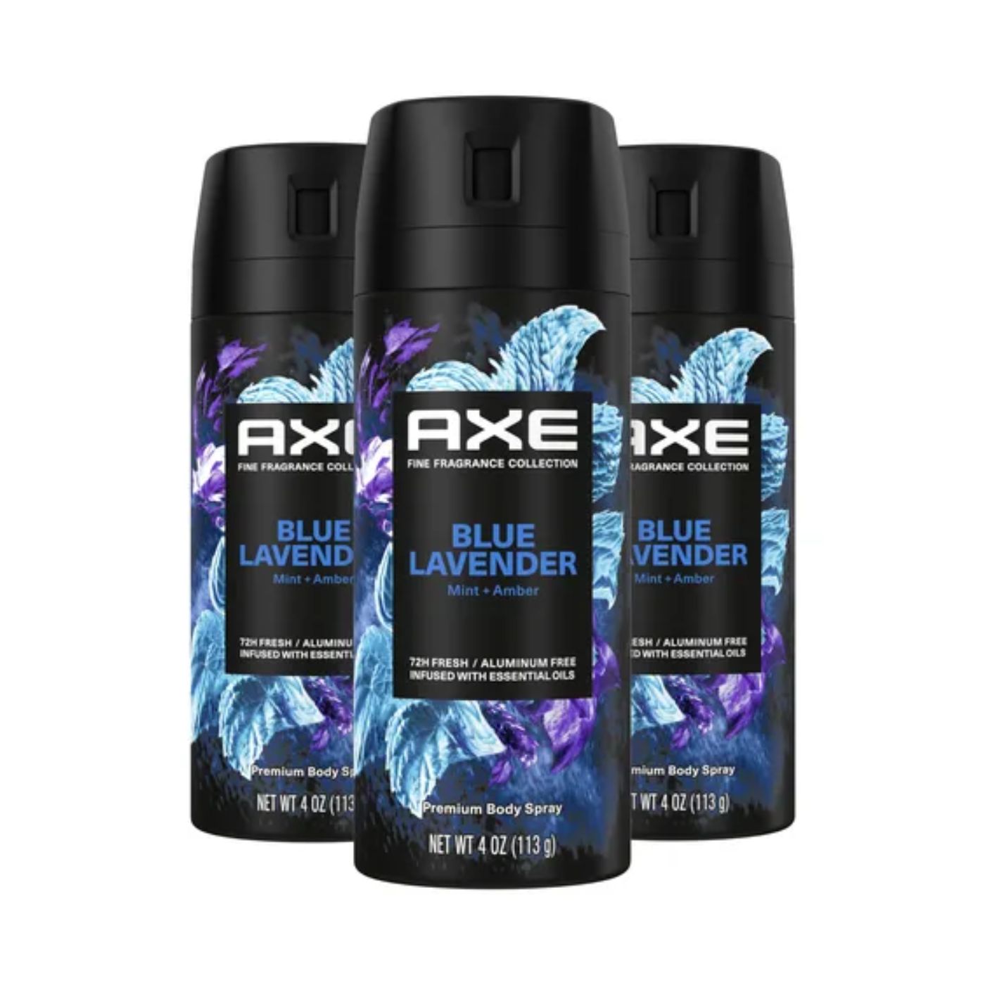 Axe Blue Lavender Desodorante Spray  pack3