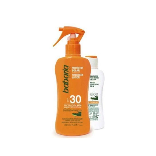 BABARIA - ACELERADOR DEL BRONCEADO SPF30 200ml + AFTER SUN ALOE 100ml