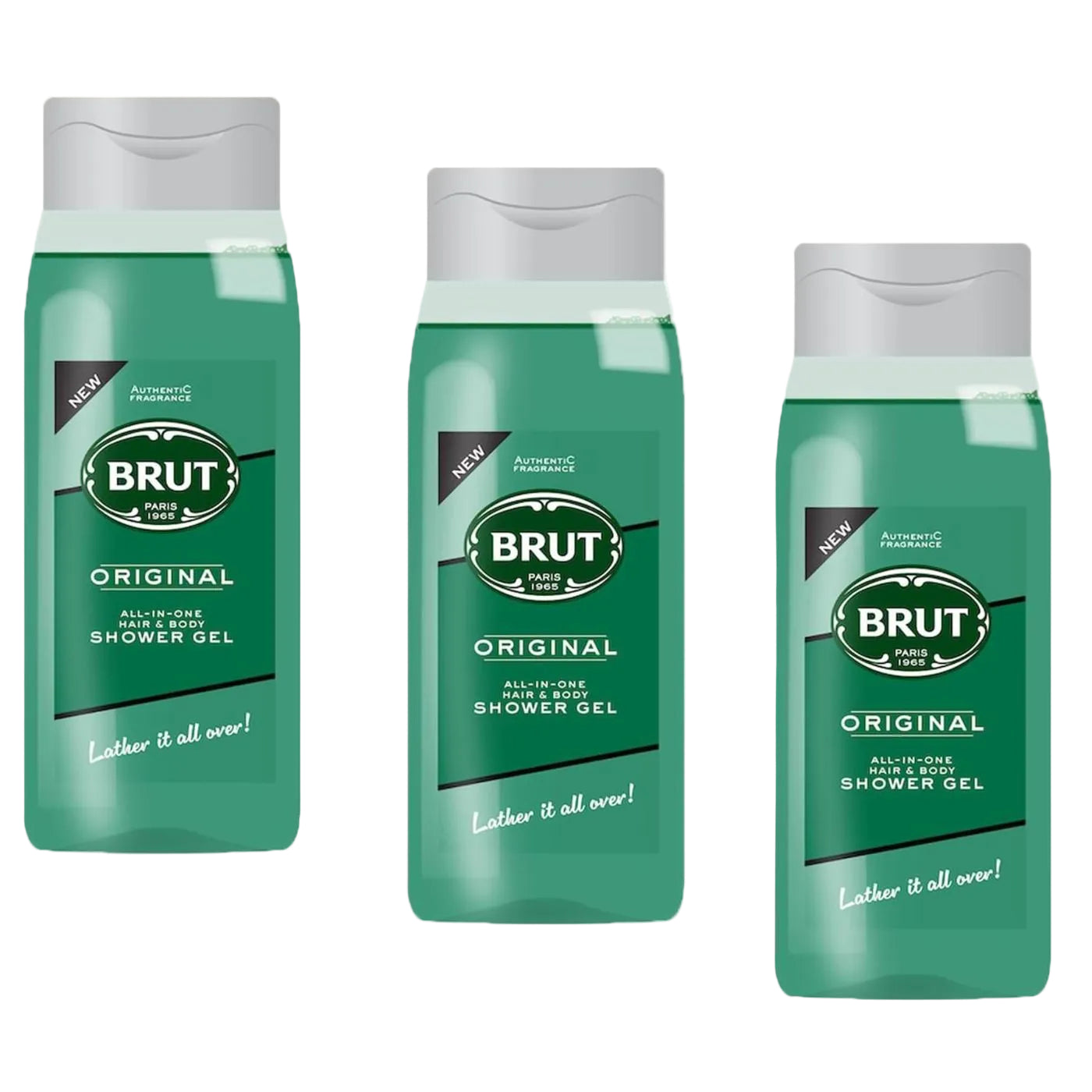Brut Original - Gel-Champú Para Hombre XL - 3x500ml .