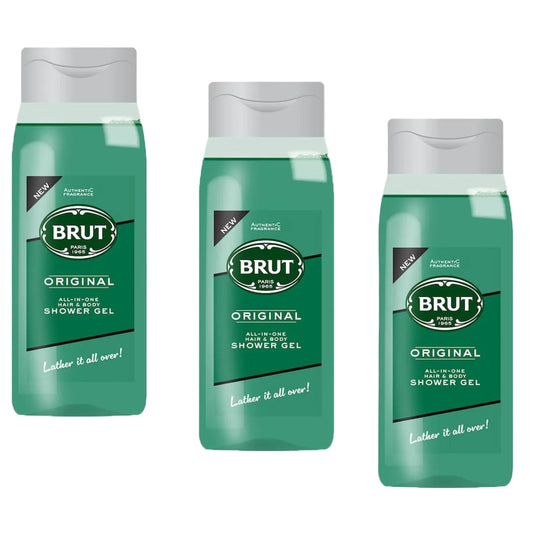 Brut Original - Gel-Champú Para Hombre XL - 3x500ml .