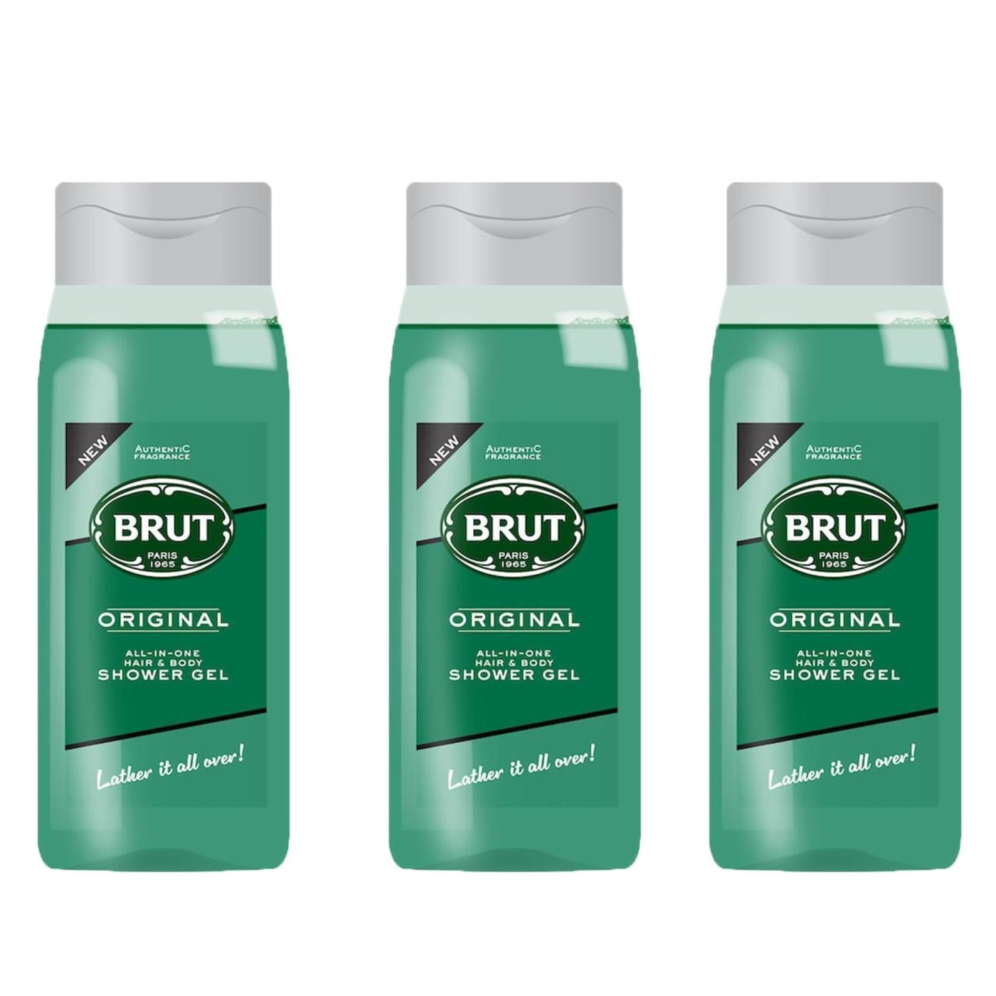 Brut Original - Gel-Champú Para Hombre XL - 3x500ml .