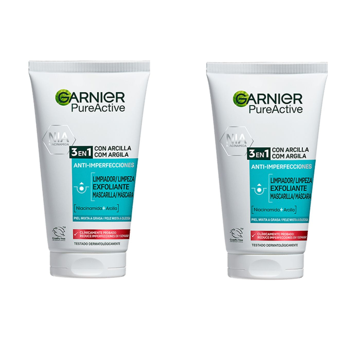 Garnier PureActive 3en1 con Arcilla