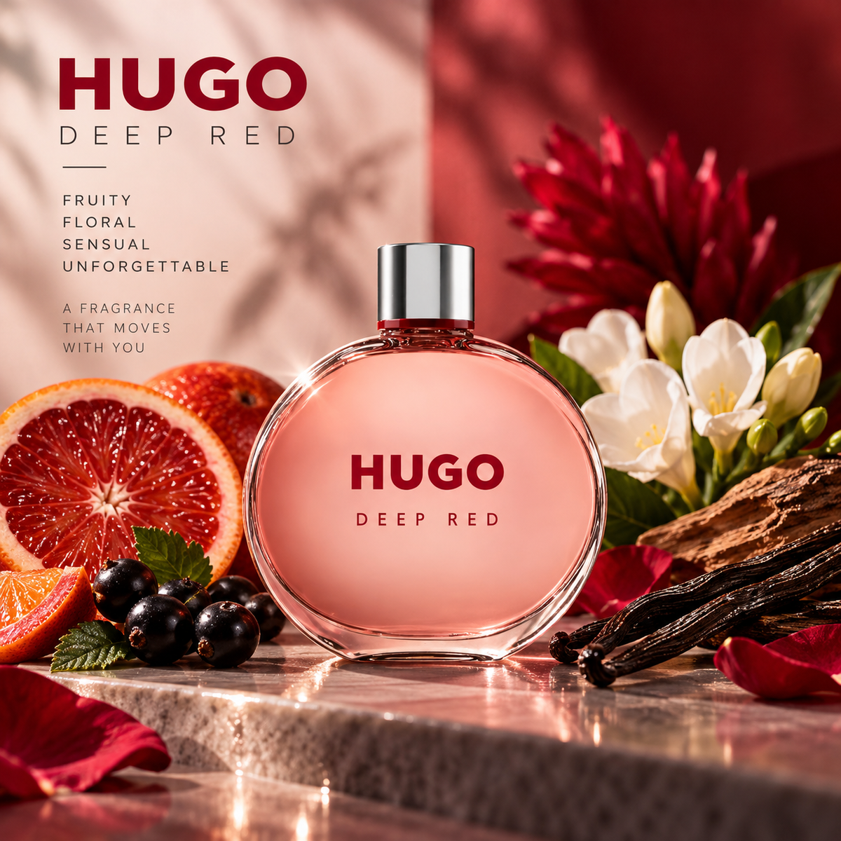 Perfume para Mujer de Hogo Boss Deep Red