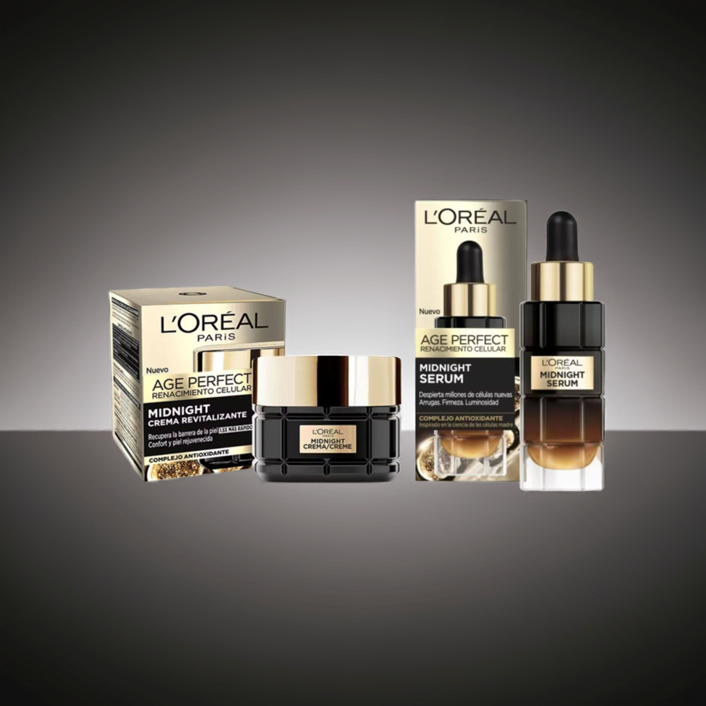 pack loreal age perfect serum y crema noche