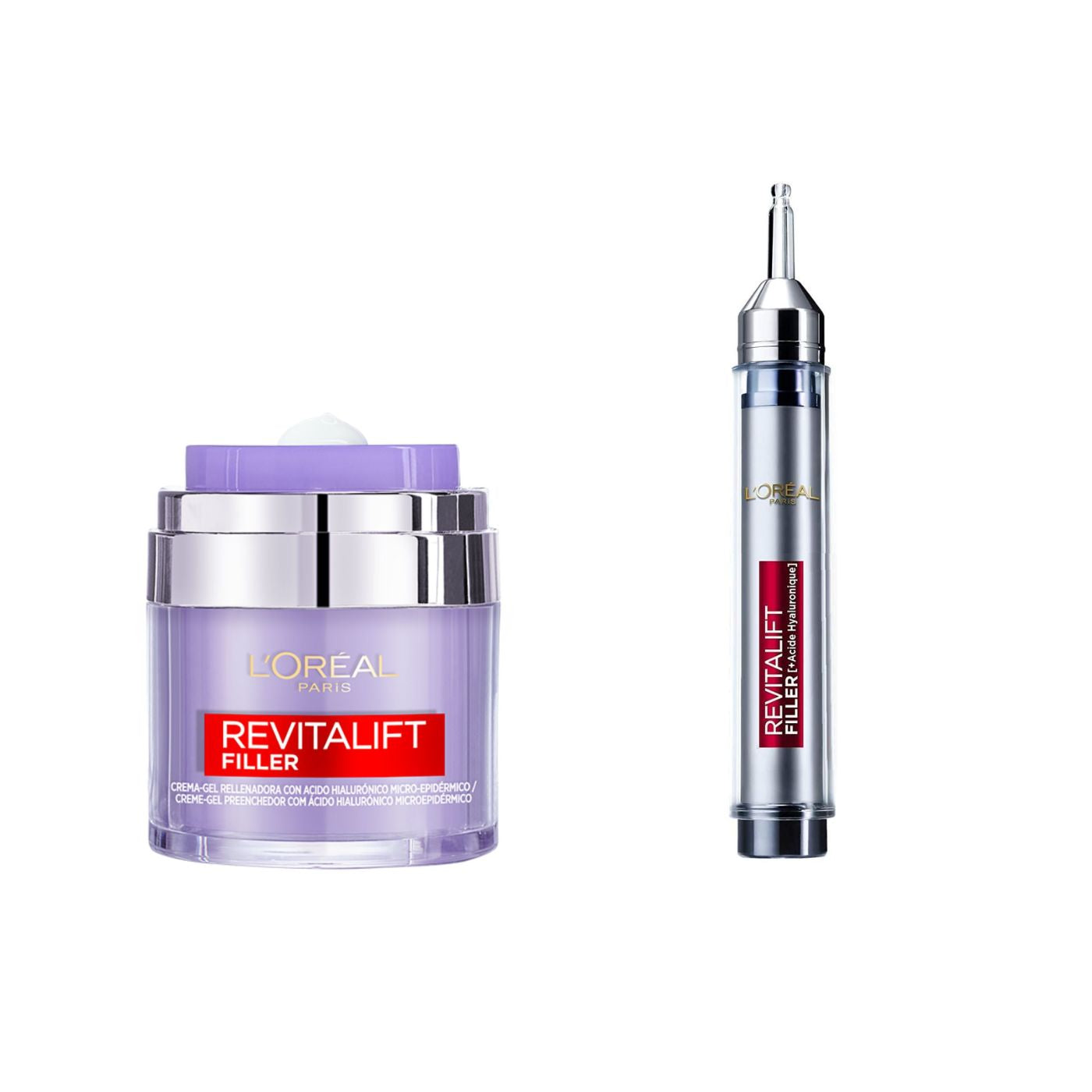  L'Oréal Paris Pack Revitalift Filler - Sérum Acido Hialurónico 16ml + Gel Crema Rellenadora de Día 50ml