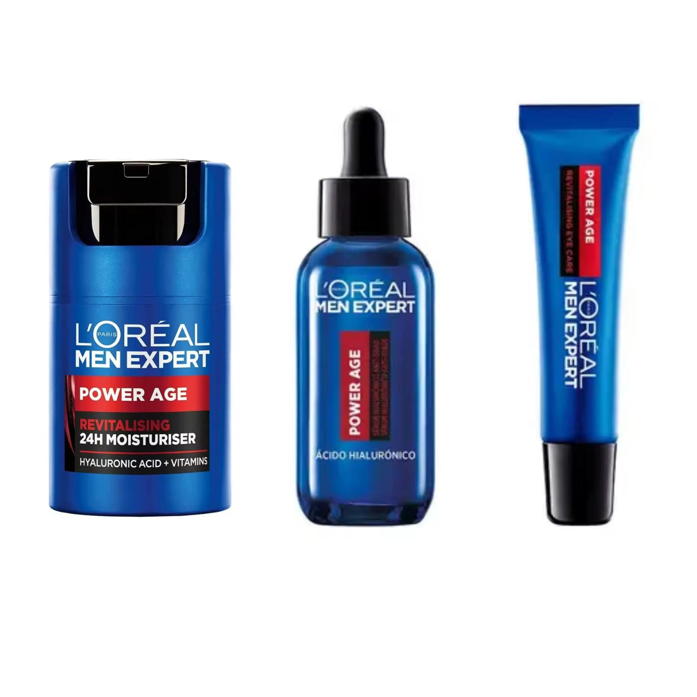 L'Oréal Men Expert Power Age Pack - SERUM 30ml + Cuidado Hidratante 50ml + Contorno de Ojos 15ml