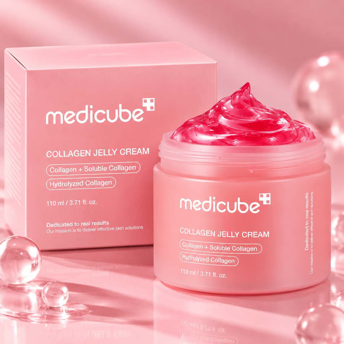 Tarro y caja de Medicube Collagen Jelly Cream 110 ml