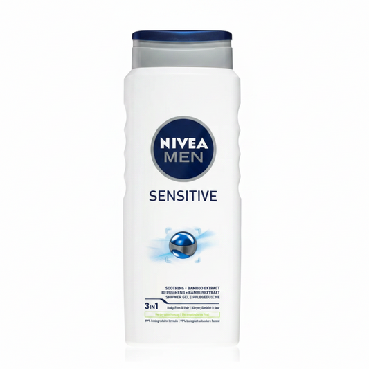 Nivea Men Sensitive gel de ducha para cabello y cuerpo