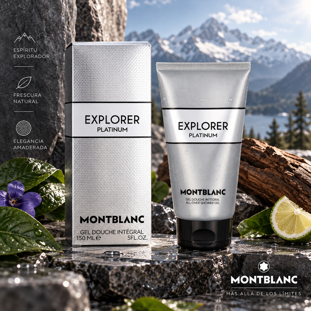 Montblanc EXPLORER PLATINUM Gel de Ducha para Hombre 150ml