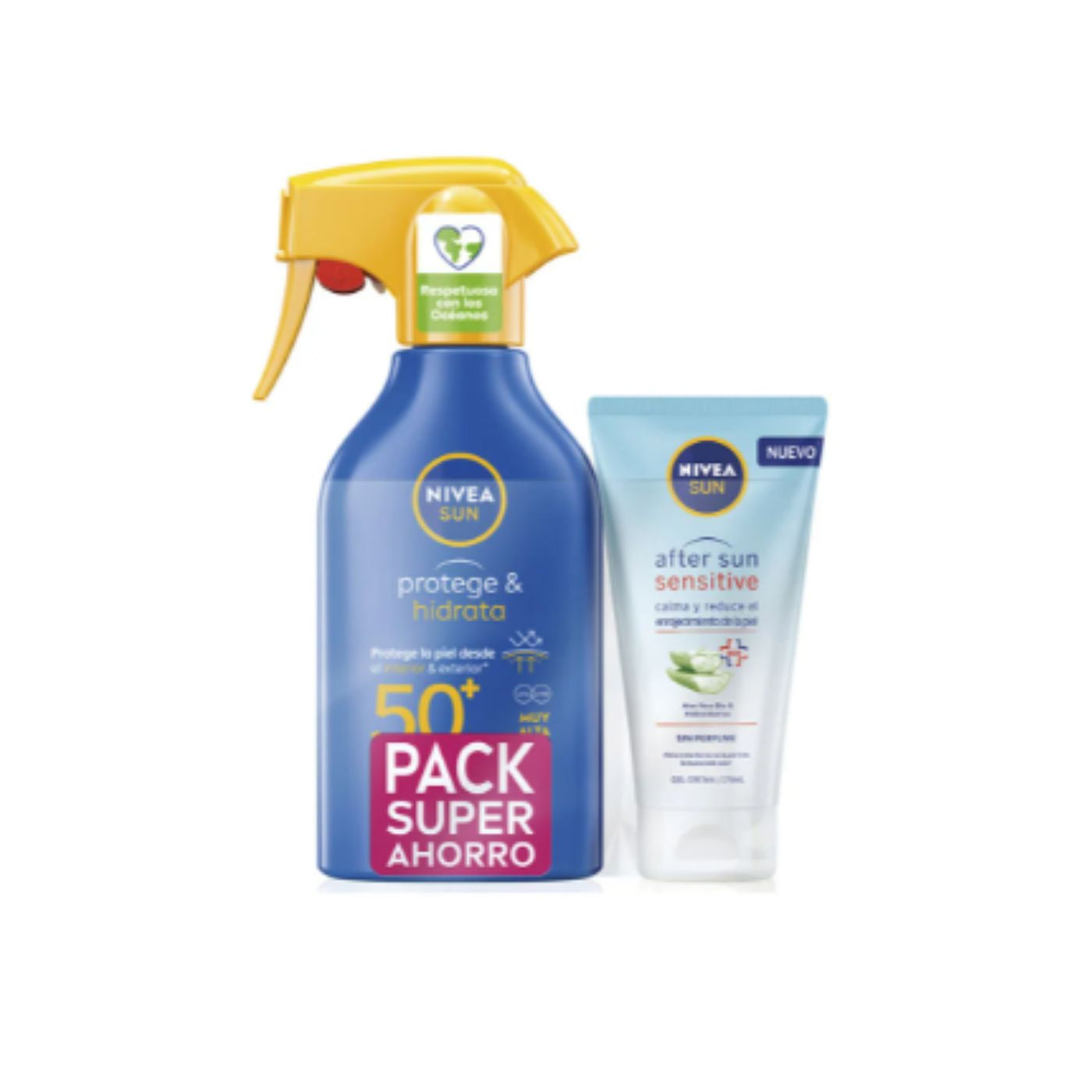 pack nivea protección solar + After sun 