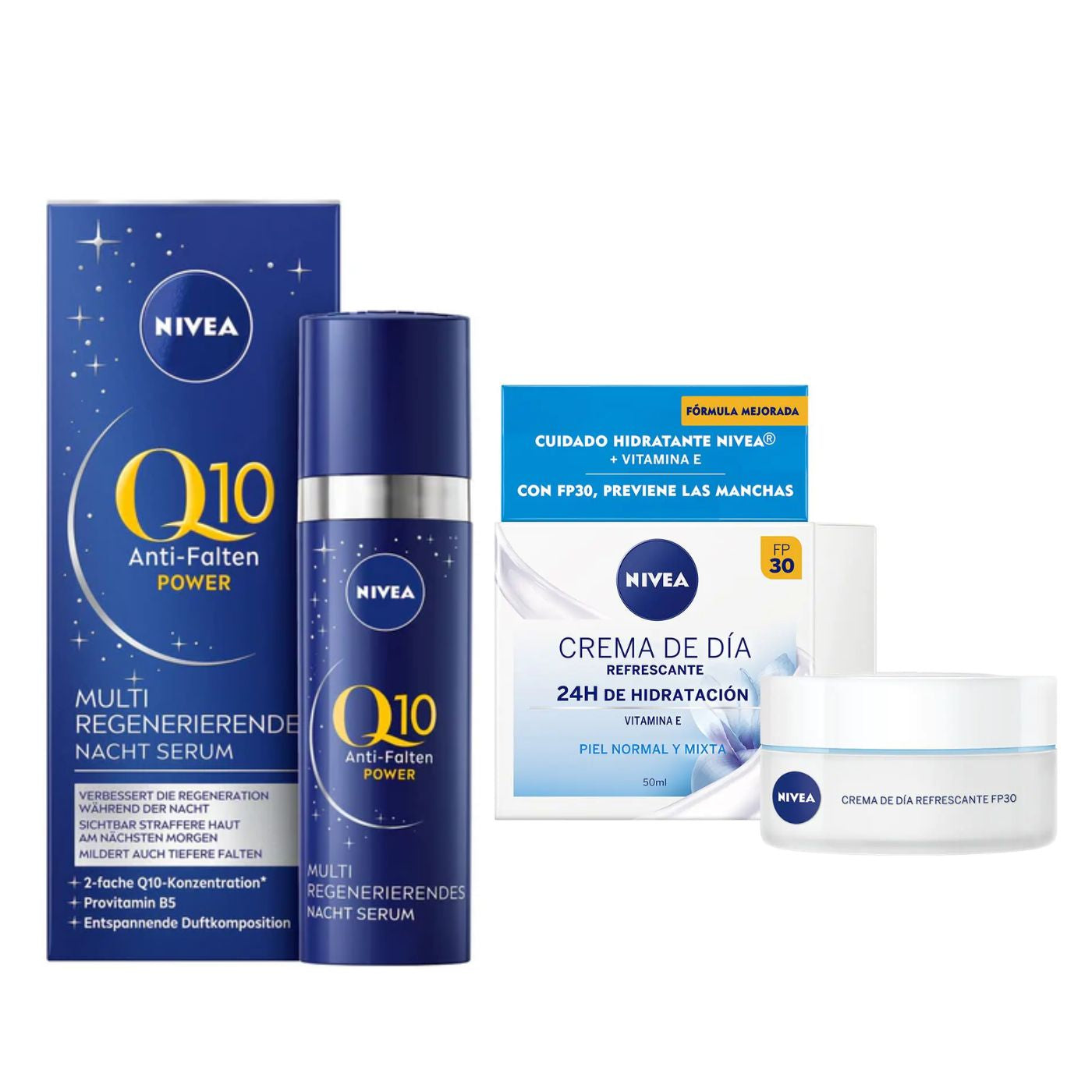 Nivea Pack - Sérum Noche Q10 Power Ultra 30ml + Crema de Día SFP30 50ml