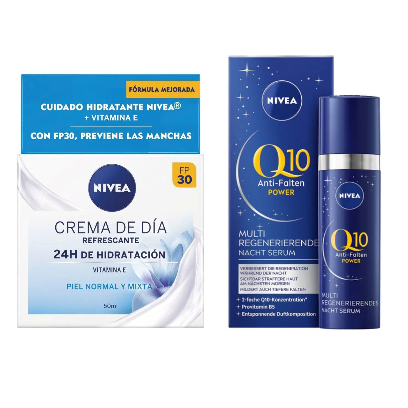 Nivea Pack - Sérum Noche Q10 Power Ultra 30ml + Crema de Día SFP30 50ml