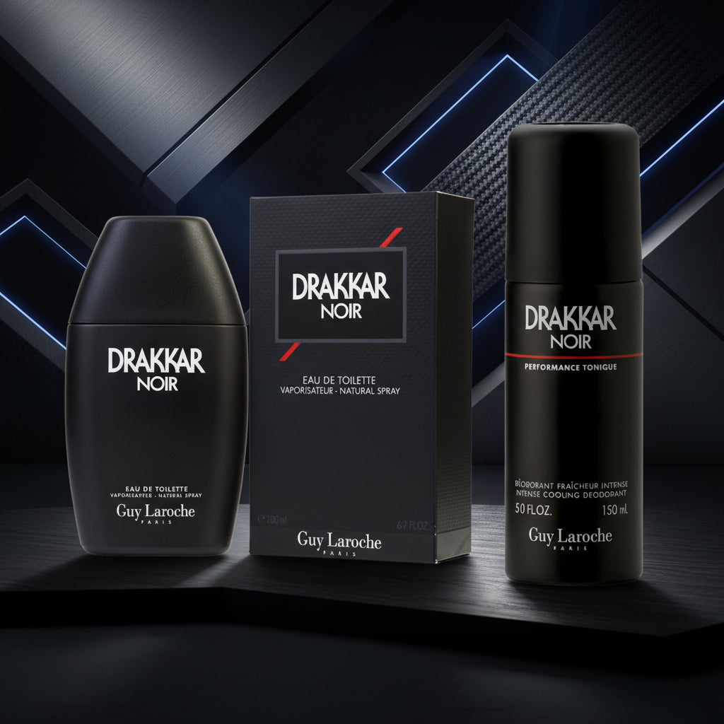 PACK  Drakkar Noir de Guy Laroche - Eau de Toilette 200ml + Desodorante Spray 150ml para Hombre