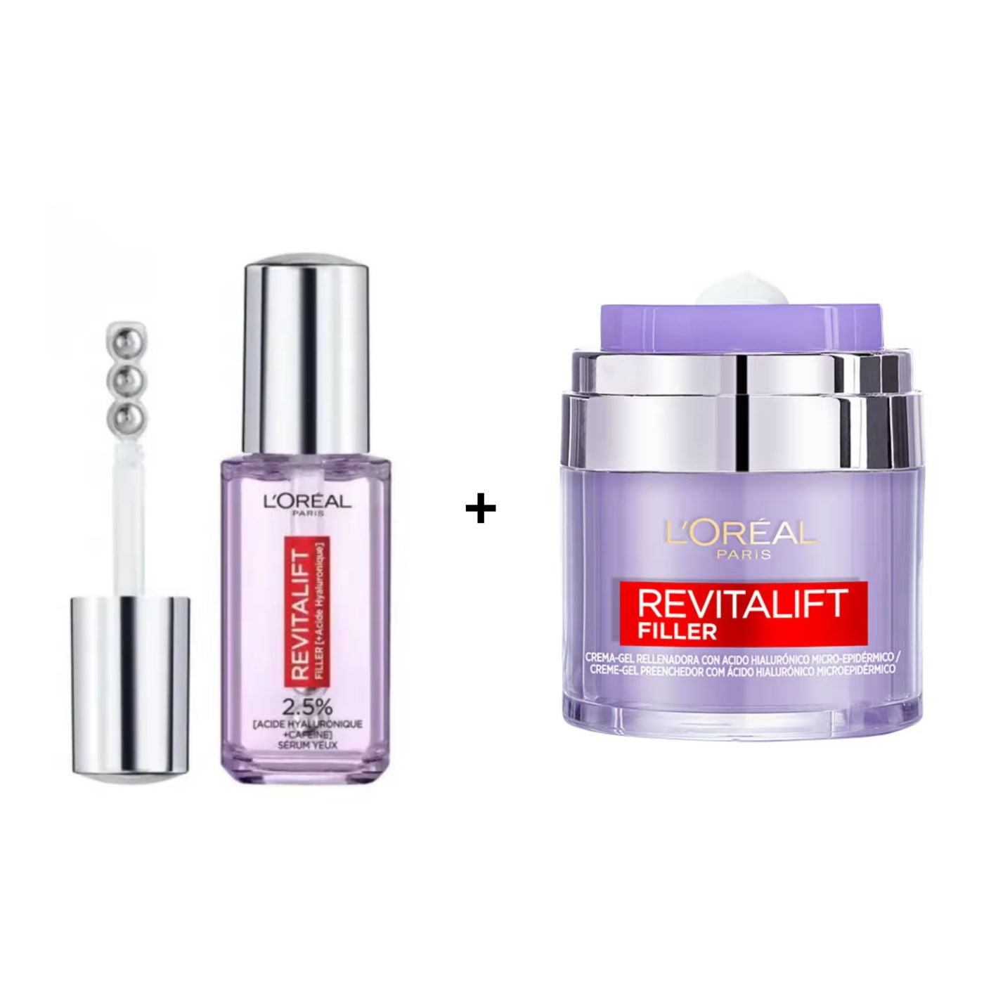Pack- Revitalift Filler Gel Crema Rellenadora 50ml + Sérum de Ojos 20ml
