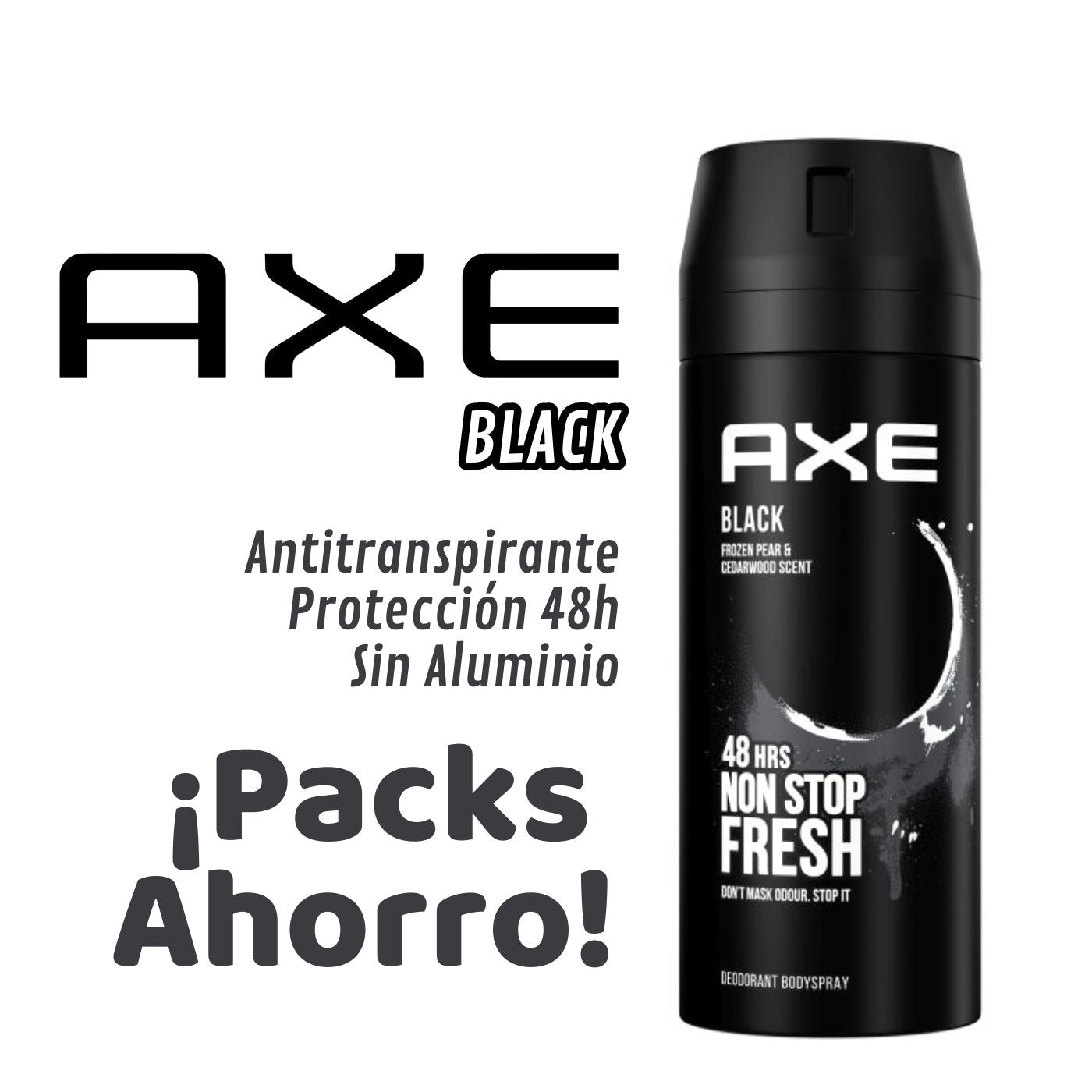 oferta packs desodorantes Axe black