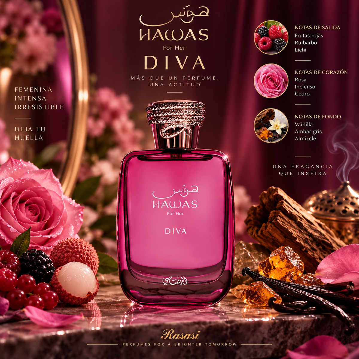 Hawas Diva perfume para Mujer de Rasasi