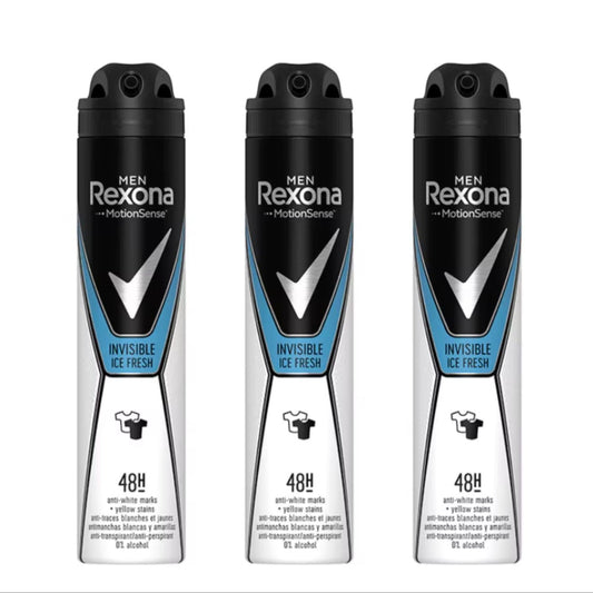 Rexona Invisible Ice Fresh Desodorante Hombre Spray 200ml