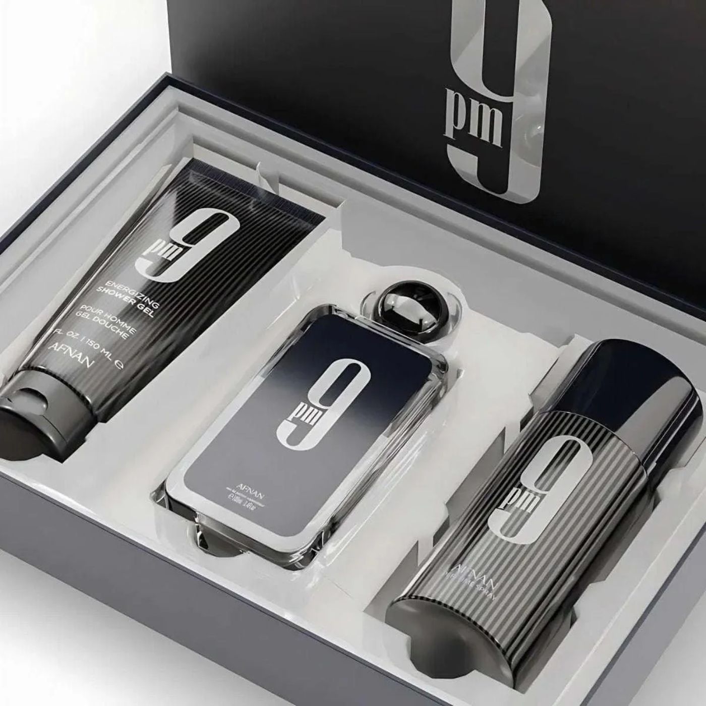 Set Regalo Afnan 9pm Gel de Ducha 150ml + EDP 100ml + Desodorante 150ml