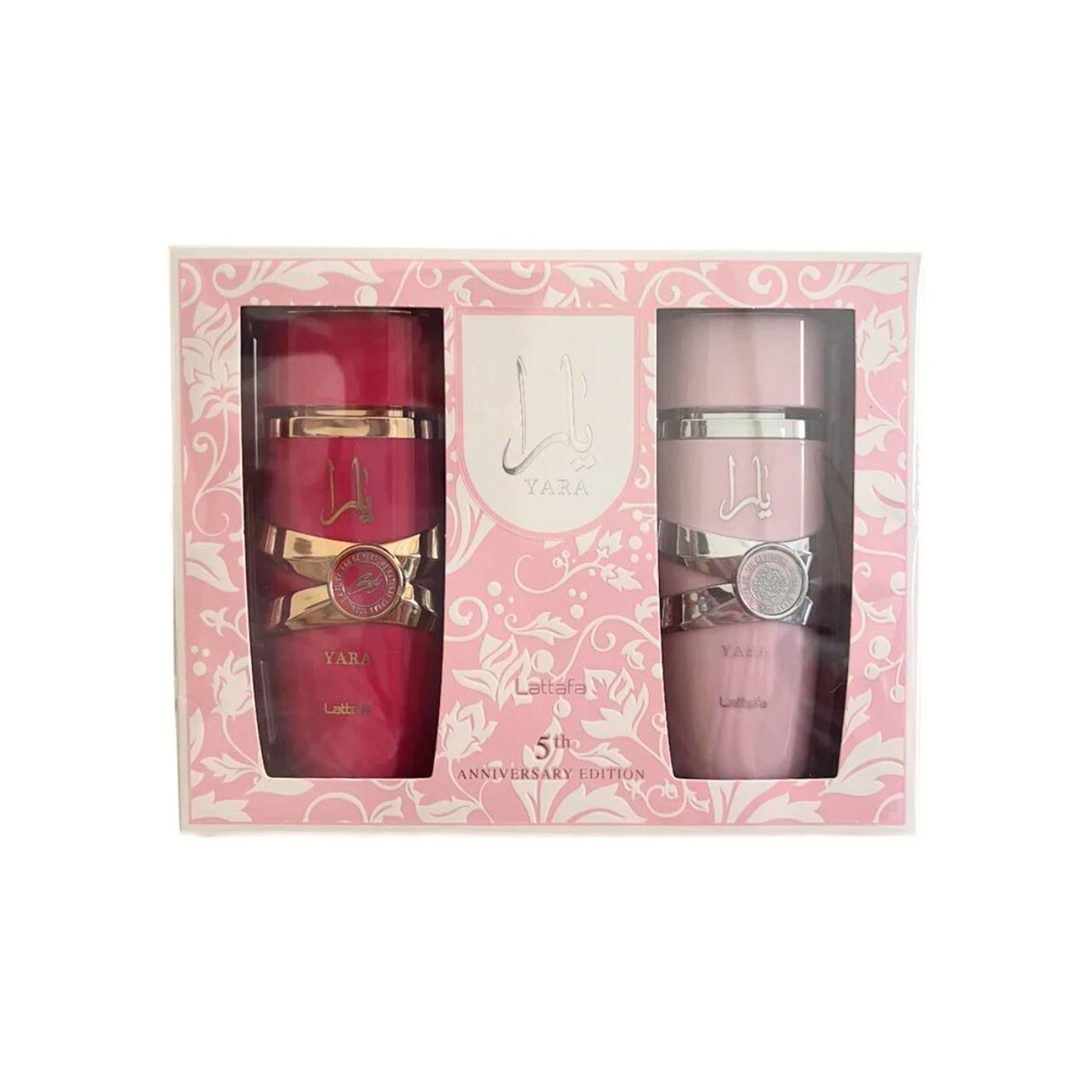 Set Lattafa Edicion 5 Aniversario Yara 100ml y Yara Candy