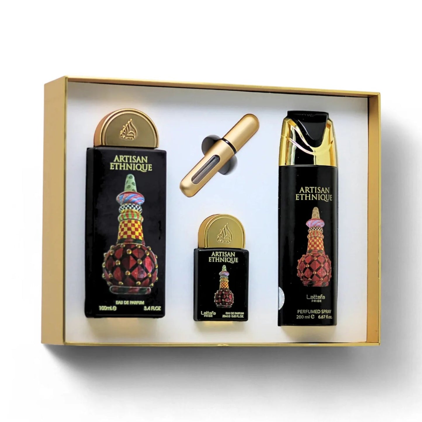 estuche de perfume árabe de mujer