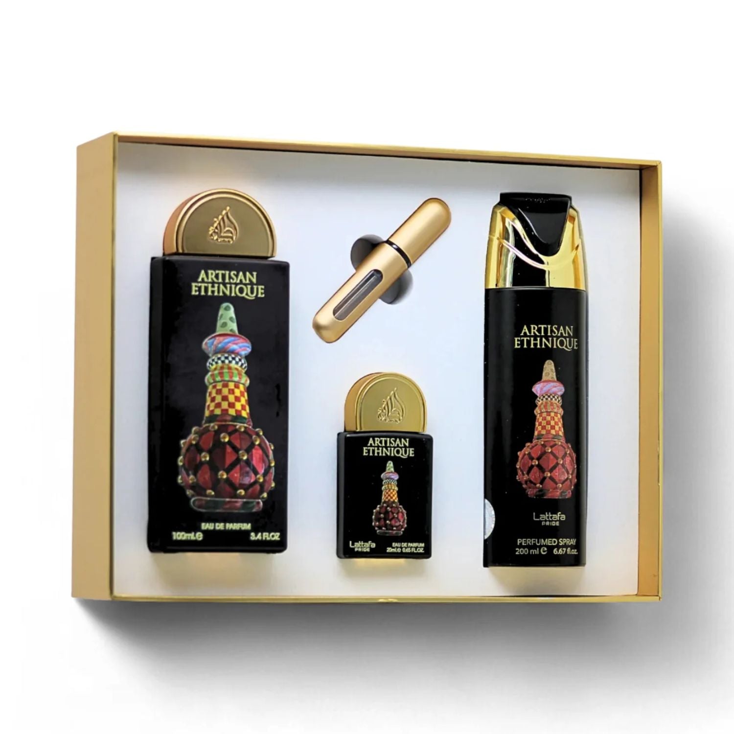 estuche de perfume árabe de mujer