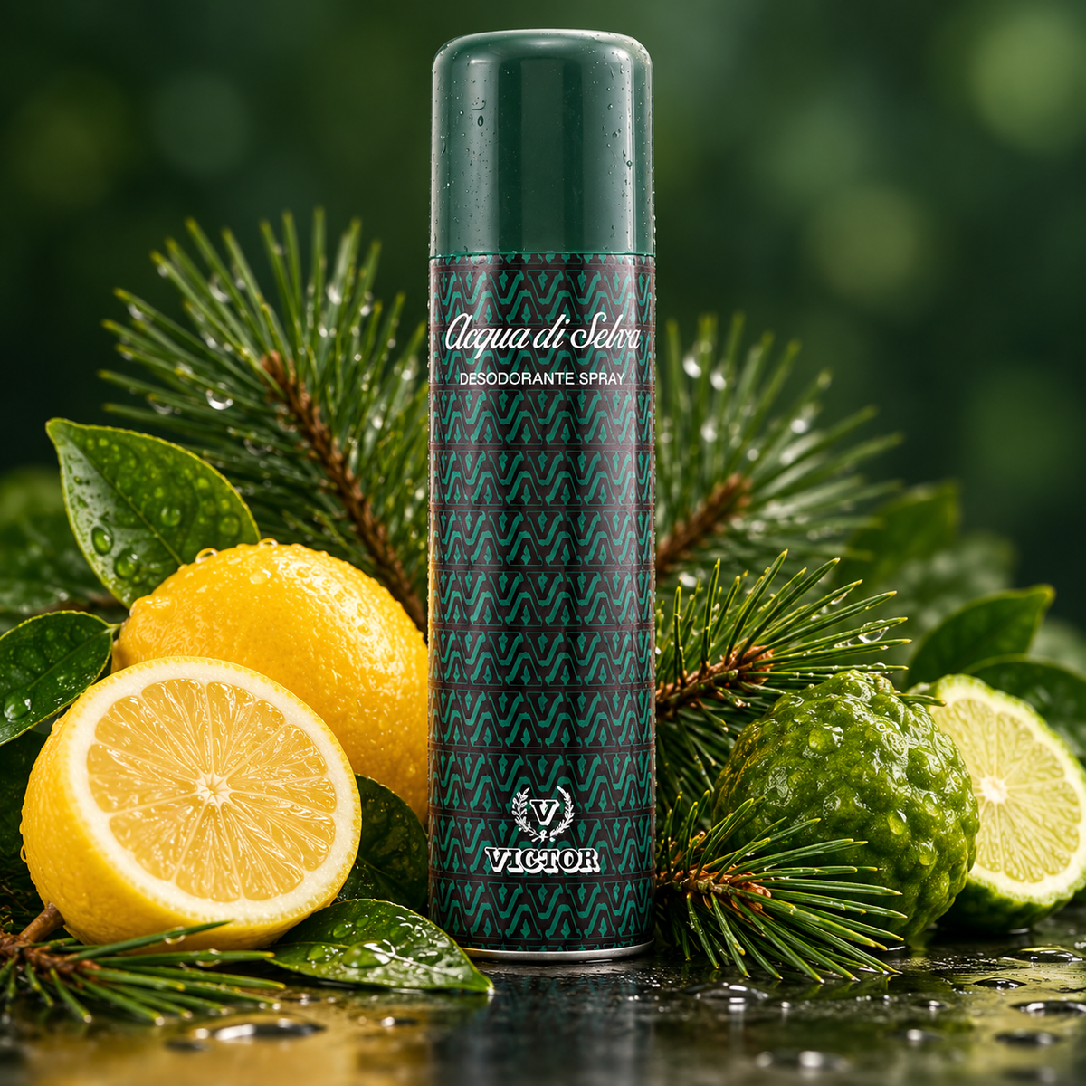 Acqua Di Selva desodorante spray 200 ml con limón bergamota y pino