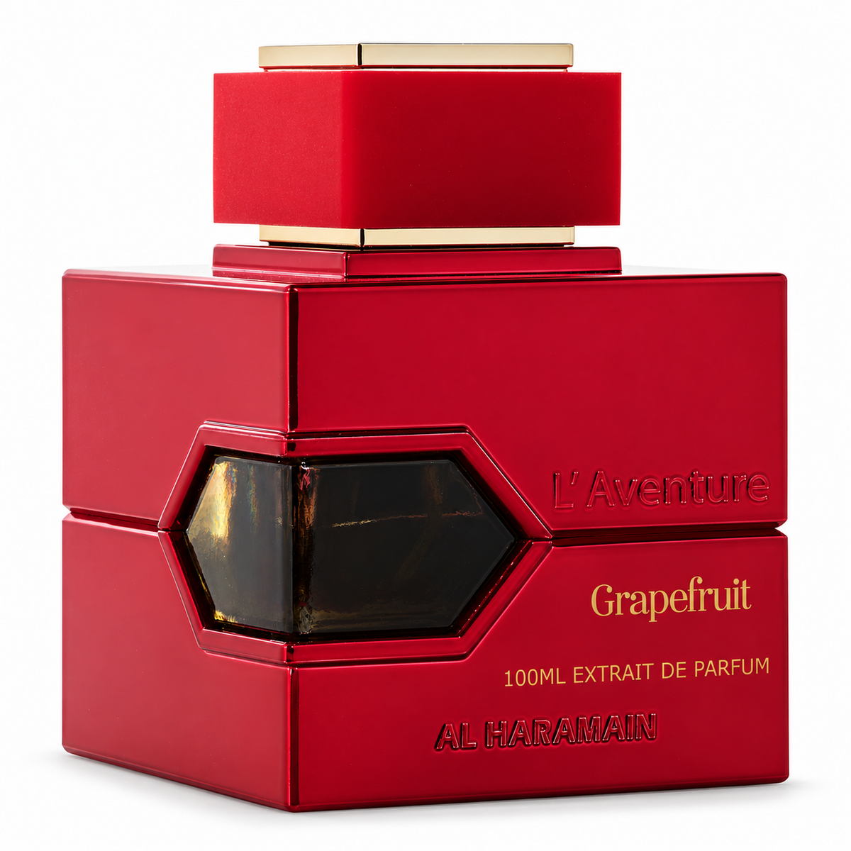 Al Haramain L'Aventure Grapefruit Extrait de Parfum 100 ml, frasco rojo