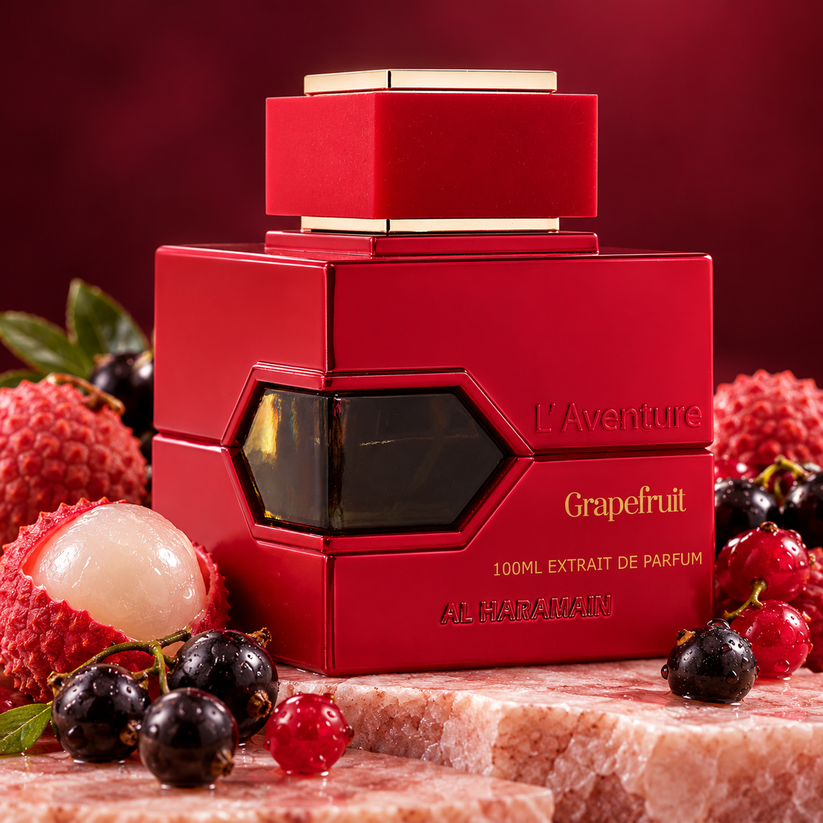 Al Haramain L'Aventure Grapefruit con lichi y frutos rojos