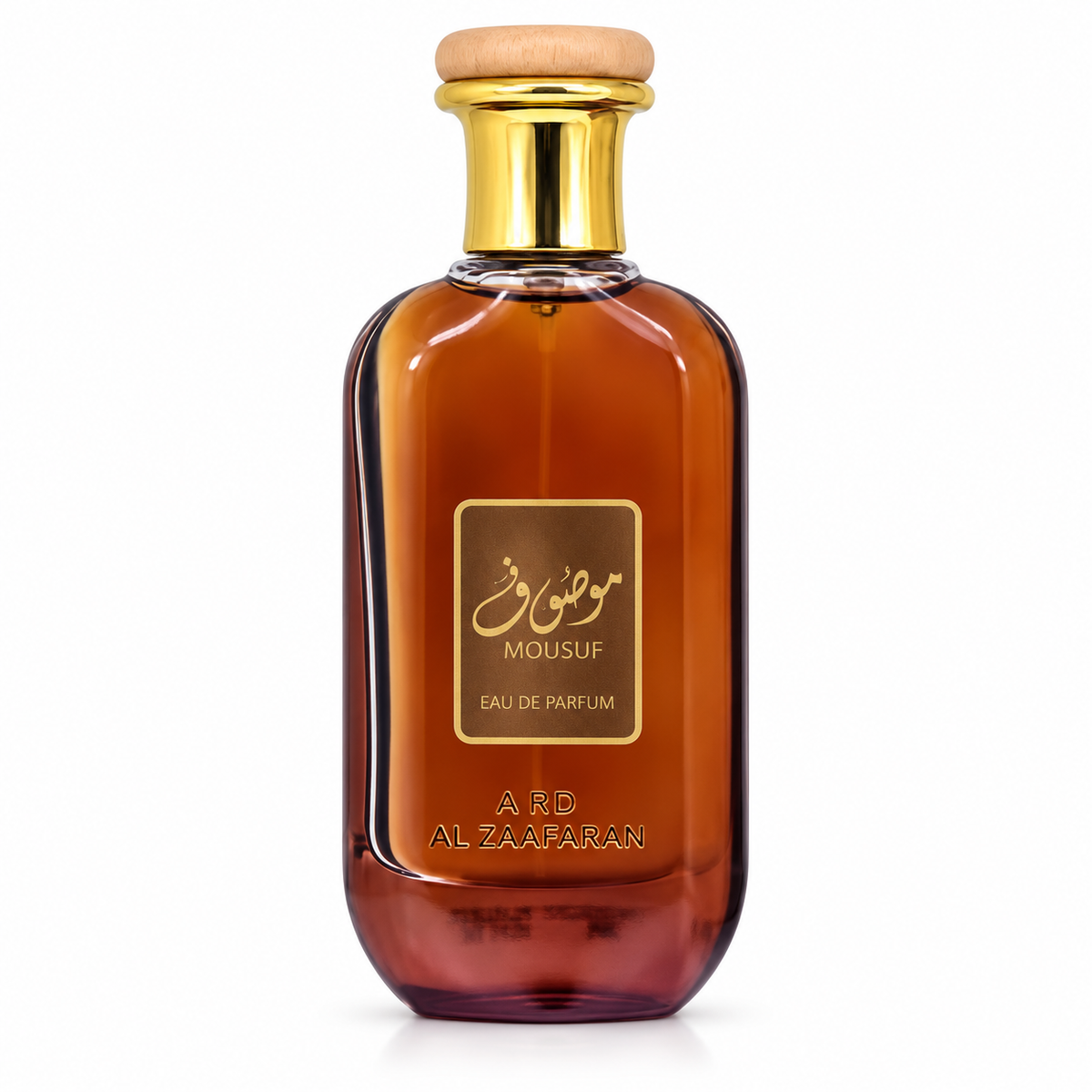 Ard Al Zaafaran Mousuf Eau de Parfum 100 ml, frasco sobre fondo blanco