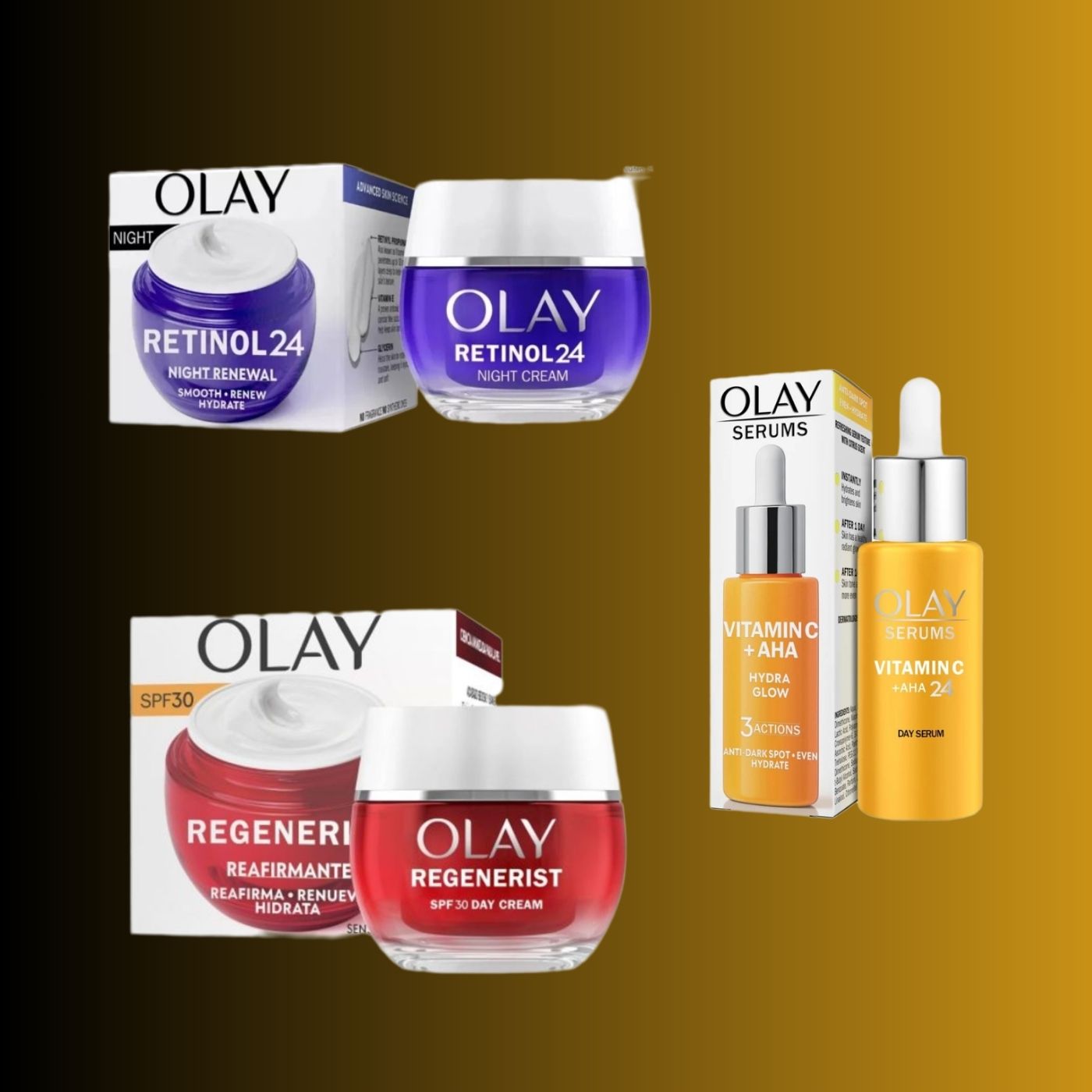 pack olay dia noche serum