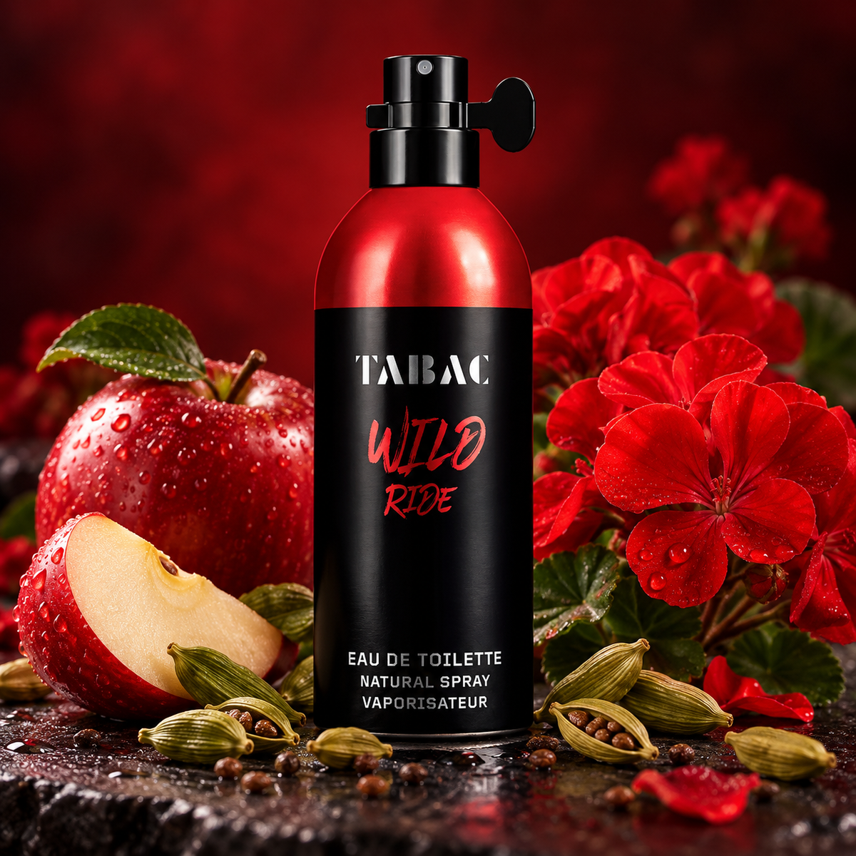Tabac Wild Ride perfume hombre 125 ml con manzana cardamomo y geranio