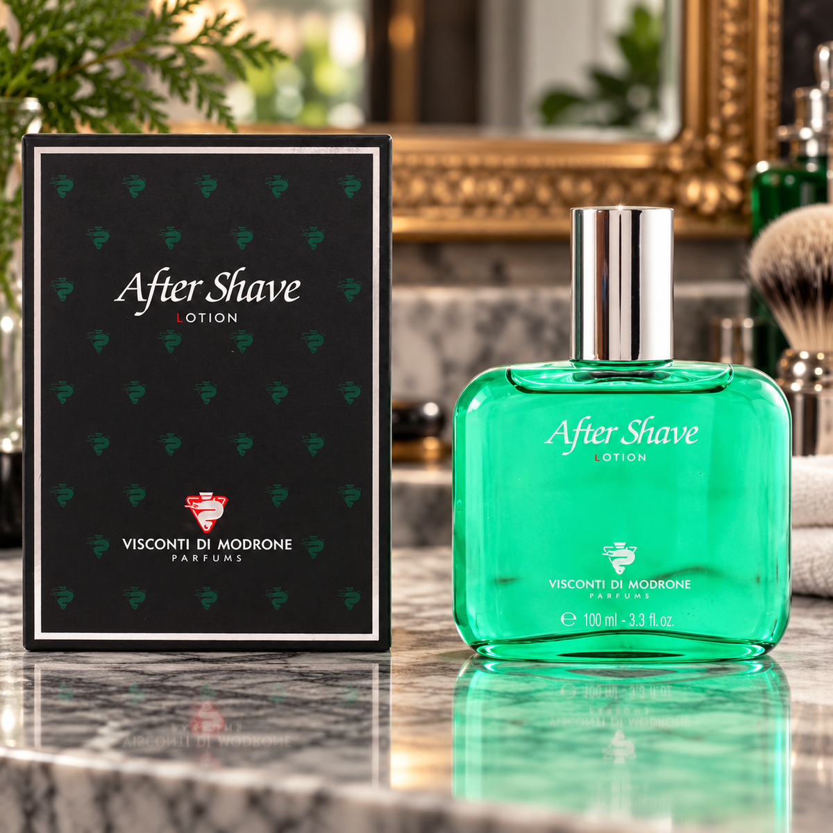 Loción después del afeitado Acqua Di Selva 100 ml en ambiente de barbería